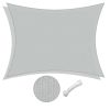 13'x10' Rectangle Sun Shade Sail/Cload Gray