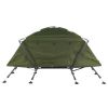 84.6*34.5*49.2in Collapsible Camping Tent with An Integrated Cot Green