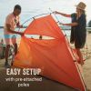 Skyshade Large Compact Beach Shade, Tiger Lily Orange, Sun Shade & Shelter, UV Protectant (UPF 50+) Shade Tent