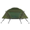 84.6*34.5*49.2in Collapsible Camping Tent with An Integrated Cot Green