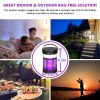 Solar Mosquito Killer Lamp 4 Light Modes Solar Bug Zapper Outdoor Mosquito Zapper With Waterproof Camping Lantern