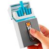 20-cigarettes Capacity Metal Cigarette Box With USB Rechargeable Safety Lighter