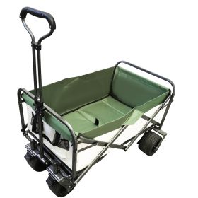 Outdoor Garden Park Utility kids wagon portable beach trolley cart camping foldable folding wagon (Color: as Pic)