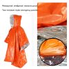 2pcs Emergency Blanket Poncho; Ultralight Waterproof Thermal Survival Space Blanket Ponchos For Outdoor Camping Hiking