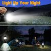 Solar LED Camping Light Portable Camping Lamp USB Rechargeable Flashlight Emergency Tent Lamp Torch Waterproof Lighting Outdoor